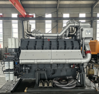 Groupe électrogène diesel silencieux refroidi par eau de 2400 kW, usage intensif, pour alimentation de secours industrielle