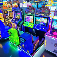 Simulateur de course automobile pour enfants HiPlay Factory, jeu d'arcade à volant à monnayeur pour centre commercial, salle de jeux pour enfants