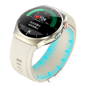 Montre connectée intelligente en silicone étanche IP66 avec assistant vocal IA, 120 modes sportifs, suivi de la fréquence cardiaque et du sommeil, <span class=keywords><strong>pour</strong></span> hommes et femmes, course à pied et randonnée - Product Image 1