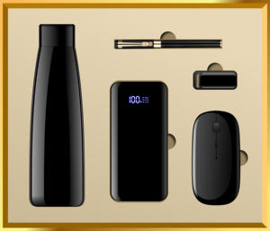 Set de Regalo de Tendencia 2025: Vaso Térmico al Vacío con Elegante Agenda y Cuaderno con Memoria USB + Bolígrafo de Madera Roja para Hombre - Product Image 6