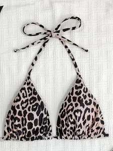 Beliebte Produkte Sommer Zweiteiler Frauen Sexy Halfter Badeanzug Leopard Printed Low Waist Bademode <span class=keywords><strong>Bikini</strong></span> Set - Product Image 5