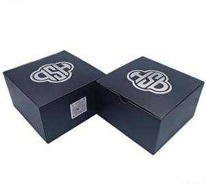 Manufacture Wholesale Custom Printing Baseball Cap Packaging Box <strong>Hat</strong> Gift Box Black Corrugated Cardboard <strong>Boxes</strong> - Product Image 2