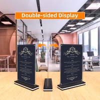 Support de Menu Porte-Carte A5, Présentoir Publicitaire en T Double Face, Support de Table en Plastique K-6028