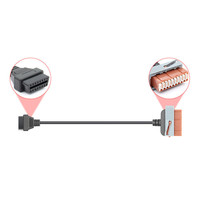 Câble de diagnostic automobile universel personnalisé OBD mâle-femelle 16 broches, faisceau de câbles automobiles