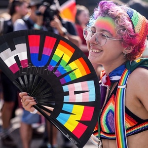 Durable Loud Clack Custom Plastic Folding Hand <b>Fan</b> - Product Image 2