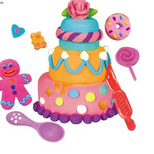Strumenti di pasta da gioco per educazione dei <span class=keywords><strong>bambini</strong></span> cibo per la casa torta stampo colorato pasta per giocare torta Color argilla - Product Image 1