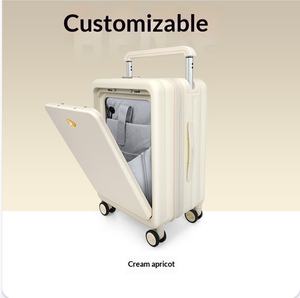 Valise PC grande capacité avec poignée télescopique large, serrure TSA, roues universelles, 20 pouces, violette, valise à roulettes - Product Image 1