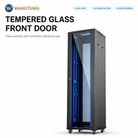 Baie de serveur 42U pour centre de données, armoire de serveur sur pied de 9 pouces en acier laminé à froid SPCC robuste