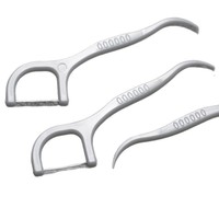 Cure-dents jetables en plastique avec logo personnalisé, emballés individuellement, qualité alimentaire, expédition rapide, emballage en vrac, nettoyage en profondeur, sans danger pour les gencives
