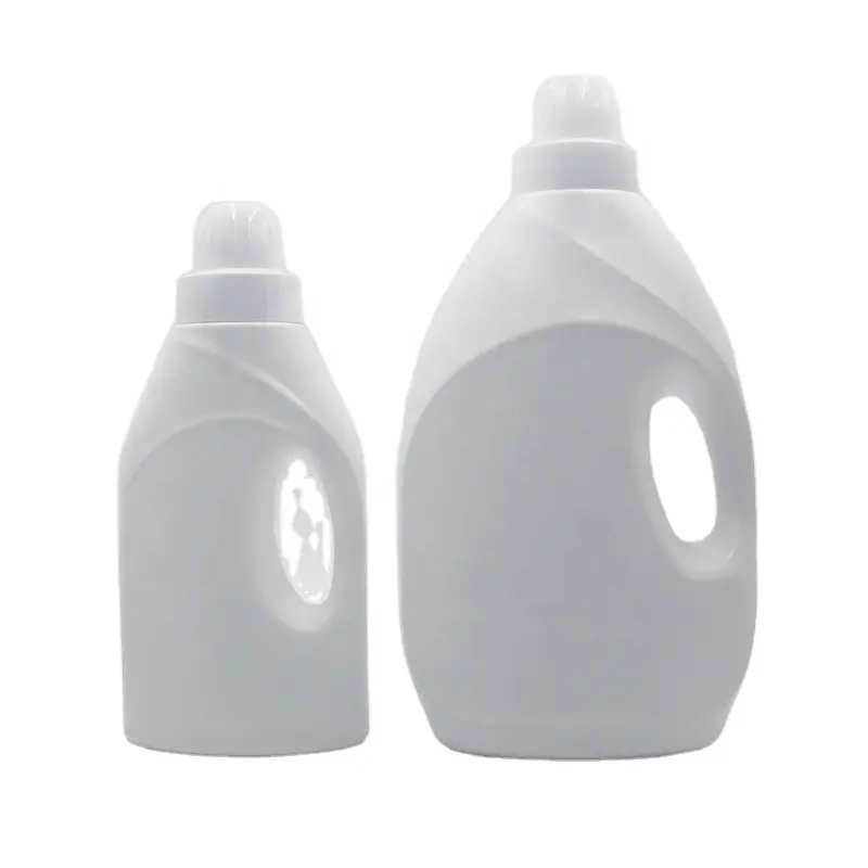 مصنع عالي الجودة سعر مخصص فارغة hdpe البلاستيك 1000 مللي 2000 مللي 3000 مللي 1L 2L 3L سائل تنظيف للغسّالات زجاجة