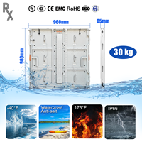 Écran LED géant incurvé 4K sur mesure RX, module d'armoire LED étanche pour extérieur, centre commercial, bâtiment HD