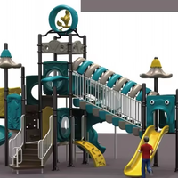 Parc à thème de terrain de jeu commercial personnalisé arc-en-ciel et oiseau pour enfants enfants 3-12 ramper escalade amusant toboggan d'amusement