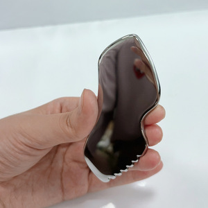 Gua Sha Ferramenta <span class=keywords><strong>Facial</strong></span> aço inoxidável Guasha Board for SPA Terapia Acupuntura Trigger Point Tratamento Gua Sha Raspagem Massagem - Product Image 3