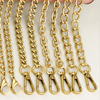DIY bolso bolsa de la cadena, correa de moda chapado en oro cadenas de metal para manija de la bolsa