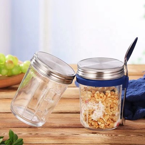 Recipientes de 10oz y 300ml para la noche, recipientes portátiles con tapa y cuchara, con tapa de boca ancha de acero inoxidable - Product Image 4