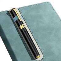 Carnet de notes/agenda scolaire en cuir PU BECOL en gros, personnalisable avec logo, format A5/B5, couverture rigide avec porte-stylo pour les professionnels