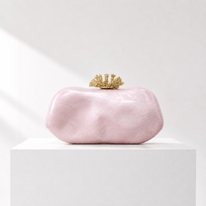 Factory Wholesale Acrylic Luxury <b>Clutch</b> Bags Hard Shell with Gold Crown Decoration Chains Evening Party <b>Wedding</b> Style - Product Image 1