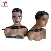 Nouveau Style Logo Personnalisé Taille Couleur Avant Dentelle Perruque Élastique Bande Noire Bonnet pour Perruque