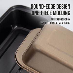 Ensemble de moules à pain antiadhésifs 3 tailles, en acier au carbone or et noir, pour outils de cuisson, plaque à pâtisserie et boulangerie commerciale - Product Image 3