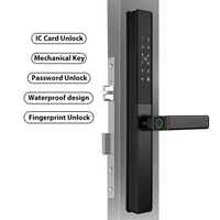 Serrures intelligentes numériques fines avec empreintes digitales, contrôle à distance par application Wifi Tuya TTlock, nouvelle conception Locstar, pour porte d'entrée, pour la maison