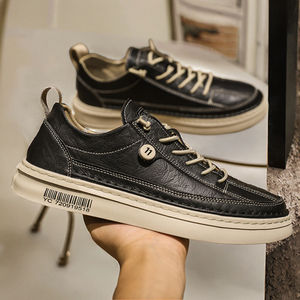 Zapatillas Deportivas Planas Ligeras y Transpirables para Hombre, con Parte Superior de Poliéster, Antideslizantes, con Plantilla de Goma, Color Negro - Product Image 3