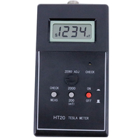 Compteur de Gauss numérique HT-20 Gamme de compteurs Tesla 0 ~ 200mT ~ 2000mT Plage de fréquence 10Hz ~ 200HZ HT20