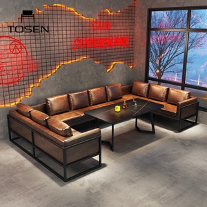 Sofá Estilo Americano en Forma de U para Área de Salón, Comedor o <span class=keywords><strong>Bar</strong></span>, con Mesa y Sillas para Espacio Privado - Product Image 1