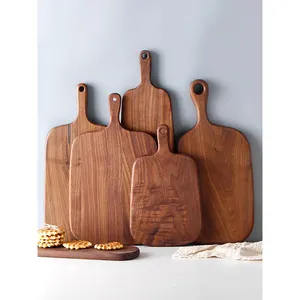 Acacia Wood Rectangular Cutting Board with Handle Cutting Board Countertop for Meat Bread Baking Board