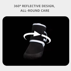 Chaussures pour chiens en gros 2025, imperméables, respirantes et antidérapantes, bottes réfléchissantes d'été en latex et nylon - Product Image 3
