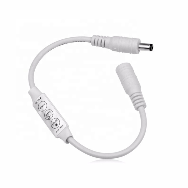 Mini Three-button Single Color RGB Controller Smart Key-controlled Mini Dimmer LED Light with Controller