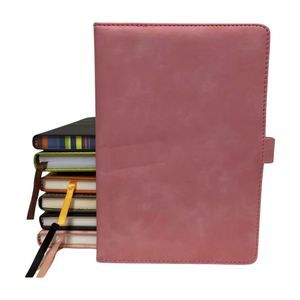 <b>Grid</b> Classmate Customizable Kraft Paper Hard Cover PU Leather <b>Notebook</b> with Custom Color A4 Size 120 Sheets for School - Product Image 3