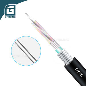 Cable de <span class=keywords><strong>Fibra</strong></span> Óptica para Exteriores Gcabling FTTH <span class=keywords><strong>Adss</strong></span> Blindado de <span class=keywords><strong>24</strong></span> Núcleos 24f G.652 Monomodo, Diámetro de 4 km, Precio para Exteriores - Product Image 2