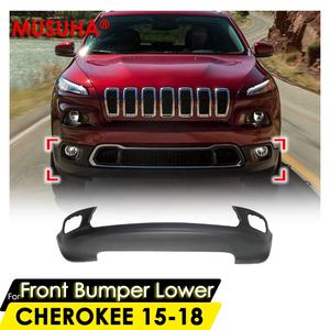 Parachoques delantero MUSUHA inferior para <span class=keywords><strong>Jeep</strong></span> <span class=keywords><strong>Cherokee</strong></span> cubierta de parachoques delantero inferior 2014 2015 2016 2017 <span class=keywords><strong>2018</strong></span> cubierta de parachoques delantero OEM 68203213AB - Product Image 1