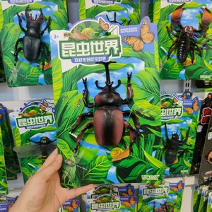 Modèles réalistes d'insectes du monde naturel : Cigale, Gélatineuse, Scarabée à fèces – Jouet éducatif en PVC pour enfants - Product Image 2