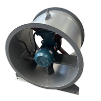Ventilateur axial à pales en acier à faible bruit et à économie d'énergie, avec carter à bride filigranée, 4 pouces # -10 #   Silencieux 380V pour le contrôle du bruit avec roulement à billes