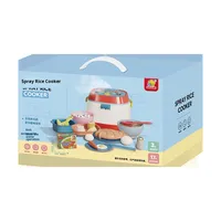 YD TOYS DIY Mini Coffre-fort en Plastique ABS, Ensemble de Jouets de Cuisine Moderne en Bois pour Maison de Poupée, Simulateur de Cuiseur à Riz Unisexe pour Enfants de 4 à 6 Ans