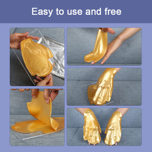 Masker Tangan Pelembab Label pribadi, masker tangan emas 24K pemutih kecantikan harga rendah - Product Image 3
