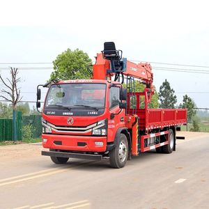 รถบรรทุกติดเครน Dongfeng D8 4*2 พร้อมเครน Shimei 8 ตัน บูมตรง 6 ท่อน ยกและขนส่งในตัว - Product Image 2