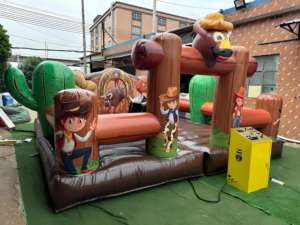 Juego Inflable Comercial para Adultos, <span class=keywords><strong>Casa</strong></span> de Brinco Inflable Controlada, Atracción Divertida, Máquina Realista, Competiciones de Vaqueros, 5x5m, Fácil de Instalar - Product Image 3