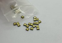 Diamant synthétique HPHT brut jaune, outils à plaques mono, catégorie grain, abrasifs fabriqués en plastique durable
