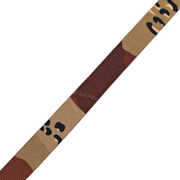 Sangle en nylon imprimée camouflage Multicam haute ténacité 25 mm, motif uni large de 10 mm pour vêtements de sport, chaussures et sangles