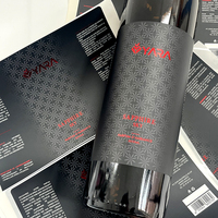 Imprimer rouge estampage à chaud Logo parfum verre étiquette étanche parfums parfum pot emballage autocollant étiquettes