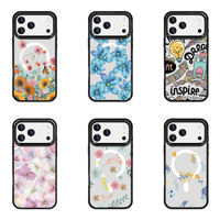 Coque de téléphone de charge sans fil en acrylique magnétique de luxe personnalisée pour iPhone 17 Pro Max