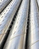 Tuyau de filtration d'eau en acier de qualité supérieure certifié ASTM, galvanisé, technique ERW, pour l'extraction des eaux souterraines