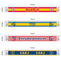 Écharpes et drapeaux à main pour supporters de football World Club – 32 équipes, drapeaux de soutien personnalisés, modèle WJ002