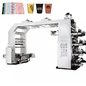 Автоматическая высокоскоростная 8 видов цветов флексографской печатной машины нетканые печатная машина полиэтиленовой пленки принтер для печати этикеток