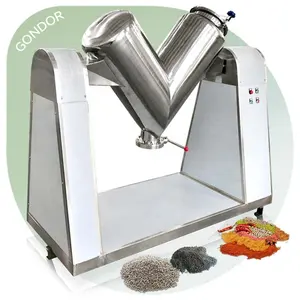 Flour Equipment Dry Powder Automatic Mix Product Line V Cone Blender Small V-Blender 200l with V-Shape