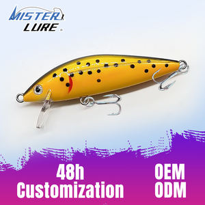 MISTER LURE 70mm 10g Jungle Kleur Crankbait Minnow Vis Aas ABS Plastic Aangepaste Kleur Zoetwater Crankbait - Product Image 1