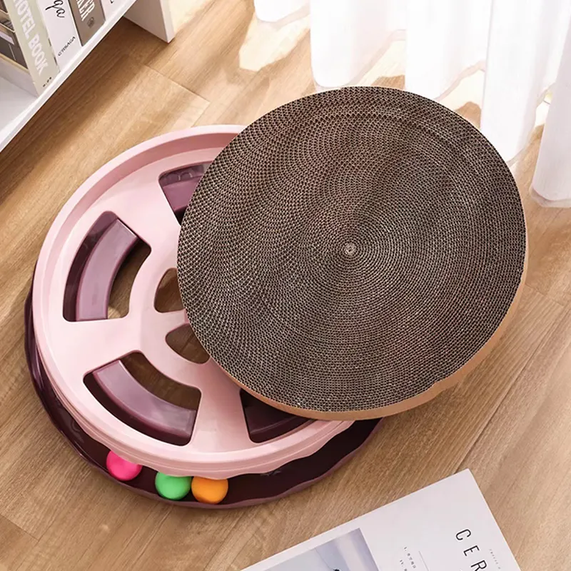 Pet Pad Gãi Đồ Chơi Mèo Scratcher Đồ Chơi Các Tông Mèo Scratcher Pad Với Mèo Đồ Chơi Bóng Theo Dõi