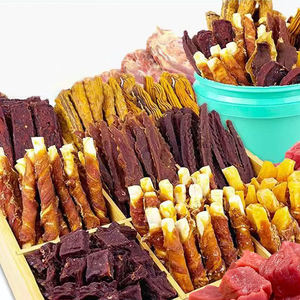 Vente en gros d'usine de friandises saines <span class=keywords><strong>pour</strong></span> <span class=keywords><strong>chiens</strong></span>, collations de poitrine de poulet naturelles personnalisables, assurance qualité des aliments secs <span class=keywords><strong>pour</strong></span> animaux de compagnie <span class=keywords><strong>pour</strong></span> un rangement facile - Product Image 1